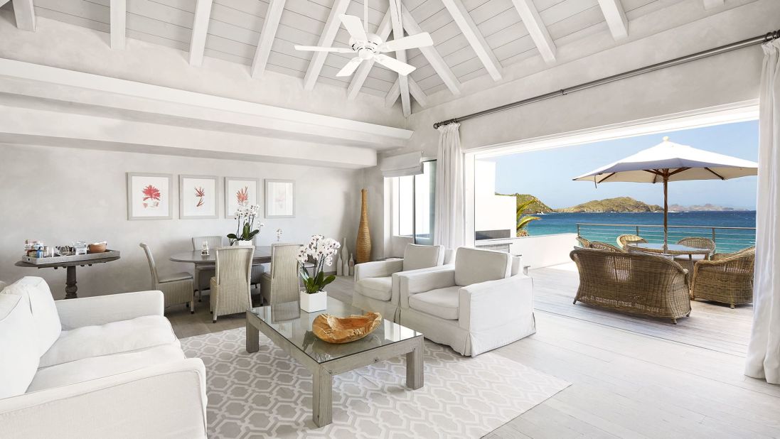 <strong>Cheval Blanc Flemands Villa, St Barts:</strong> Known as the the Caribbean's swankiest island, the villas here have direct access to the beach as well as infinity pools and home cinemas. 