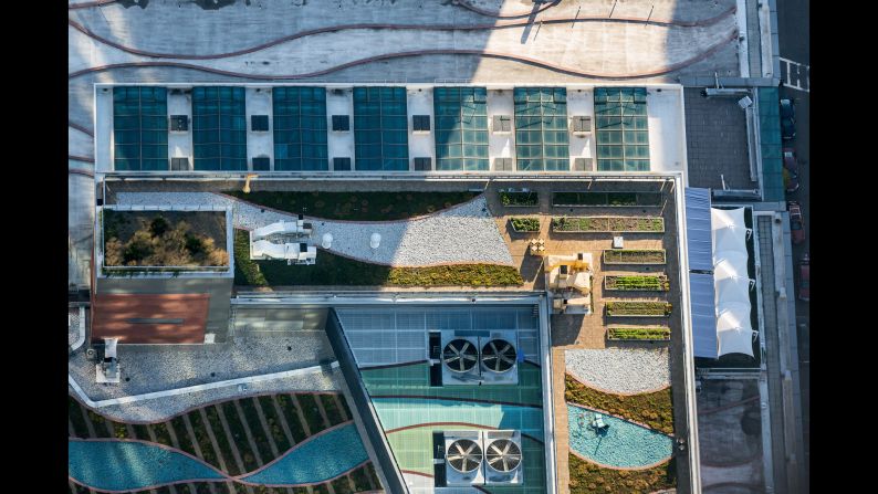 <strong>Conrad Hotel, New York City:</strong> Noted landscape designer Ken Smith created this rooftop garden project for the Conrad Hotel in Lower Manhattan.