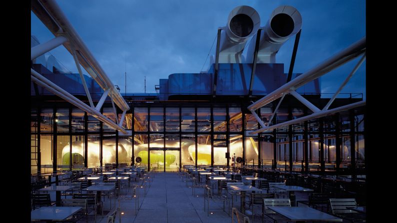<strong>Georges Restaurant, Pompidou Center, Paris: </strong>One of the more successful rooftop restaurants in the world, Georges is located in the Pompidou Center. Although the center was designed by world-famous architects Richard Rogers and Renzo Piano, the Paris firm of Jakob & MacFarlane is responsible for the restaurant's design. Its indoor/outdoor options take advantage of spectacular views of the city of light. 