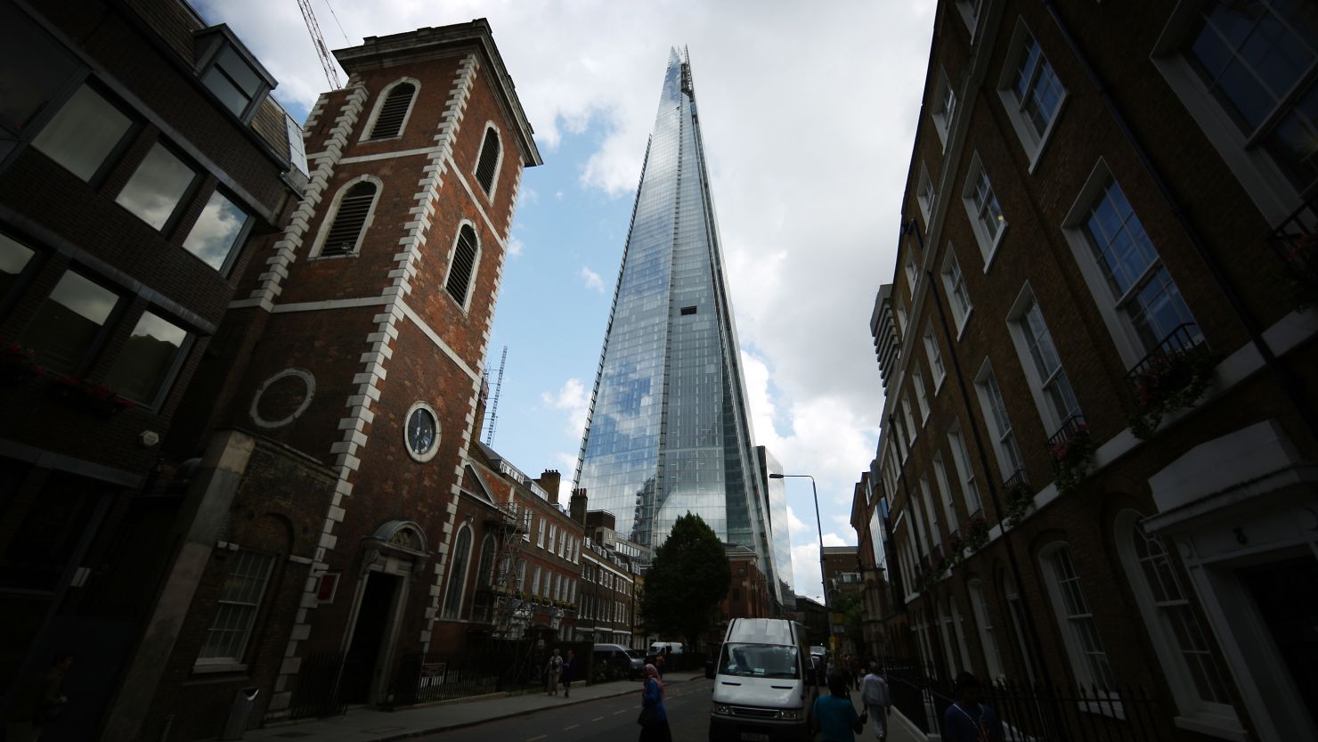 At 1,017 feet, the Shard is the tallest building in the European Union.
