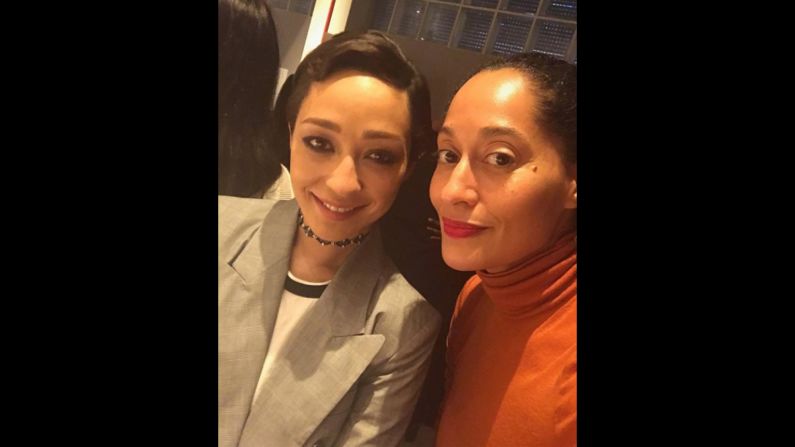 Actresses Ruth Negga, left, and Tracee Ellis Ross take a photo together on Thursday, January 5. "Last night I hosted a screening for @LovingTheFilm starring the lovely Ruth Negga," <a href="https://www.instagram.com/p/BO5s3lhhaZN/" target="_blank" target="_blank">Ross said on Instagram.</a> For her role in the film, Negga has been nominated for a best actress Oscar. <a href="http://www.cnn.com/2017/01/24/entertainment/gallery/oscar-nominations-2017/index.html" target="_blank">See more Oscar nominations</a>