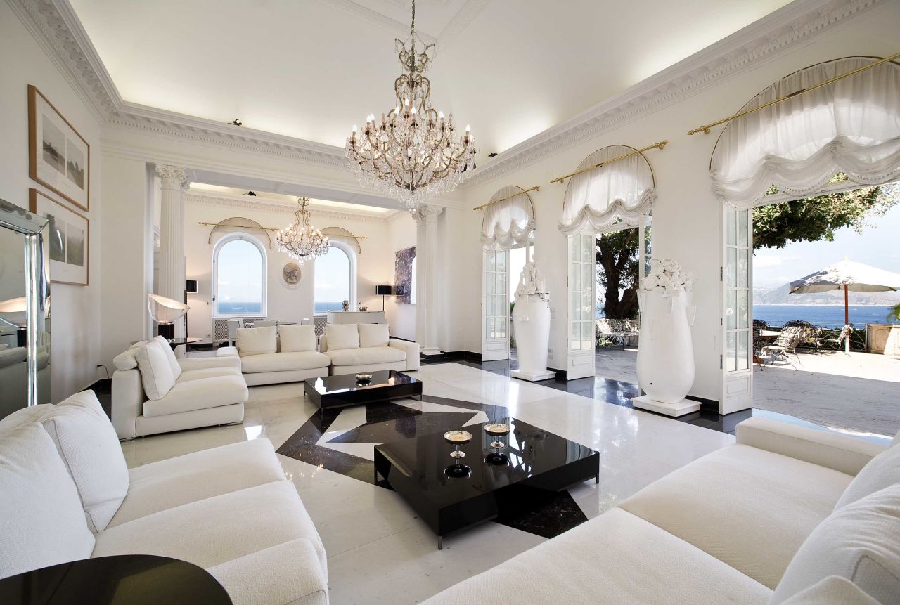 Capri's Villa Solaro is stylish and has private access to the sea.