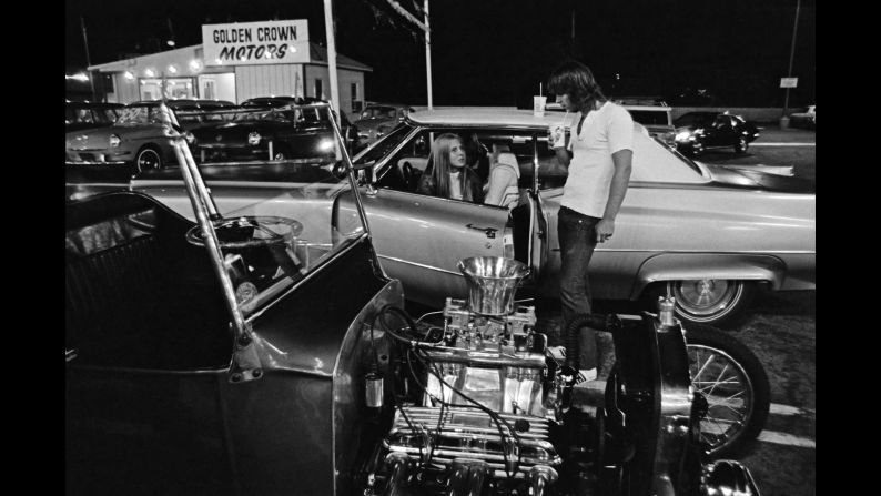 The cars were great to look at, but McCloskey said he "was more interested in taking pictures of the people when I was out there. ... I was interested in the people and what they looked like and what the vibe was of the people parked on the side of the road and hanging out."