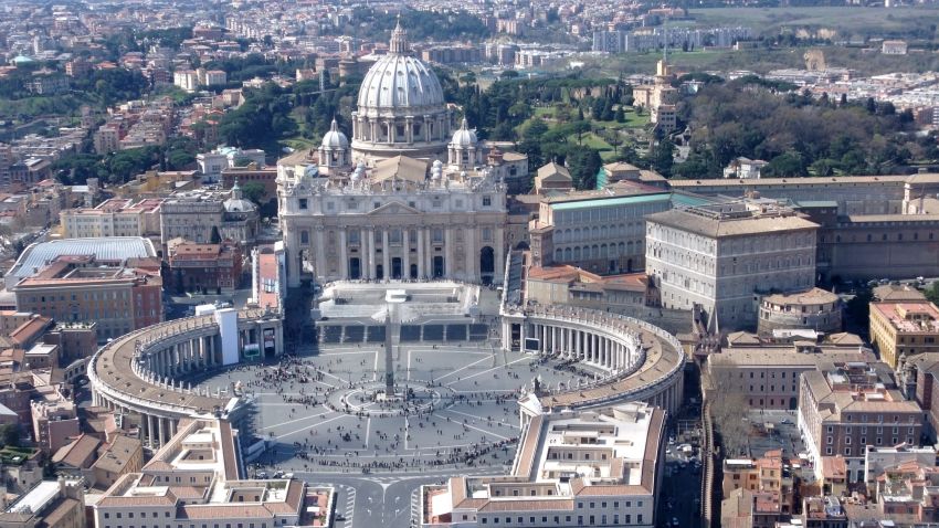 vatican city aerial