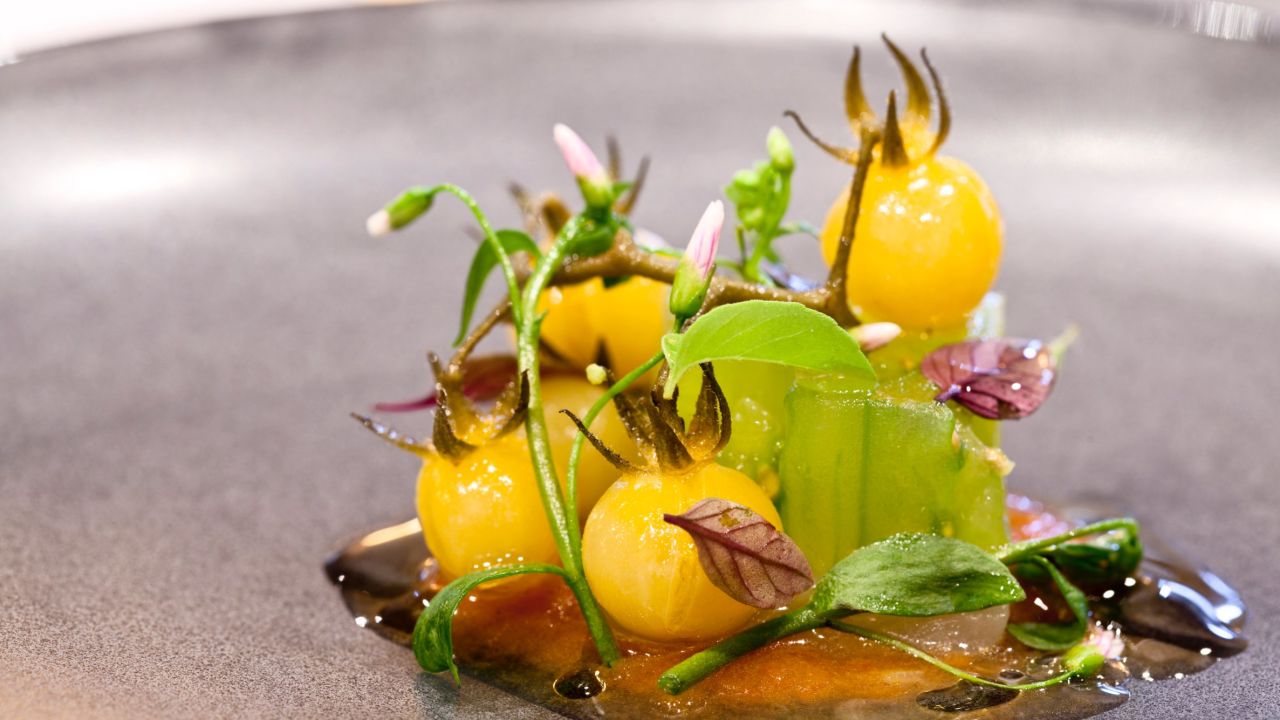The resort's own organic farm drives menus at the Forbes five-star restaurant.