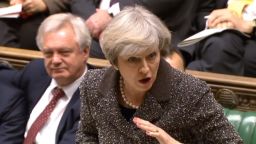 Prime Minister Theresa May speaks in the House of Commons Wednesday.