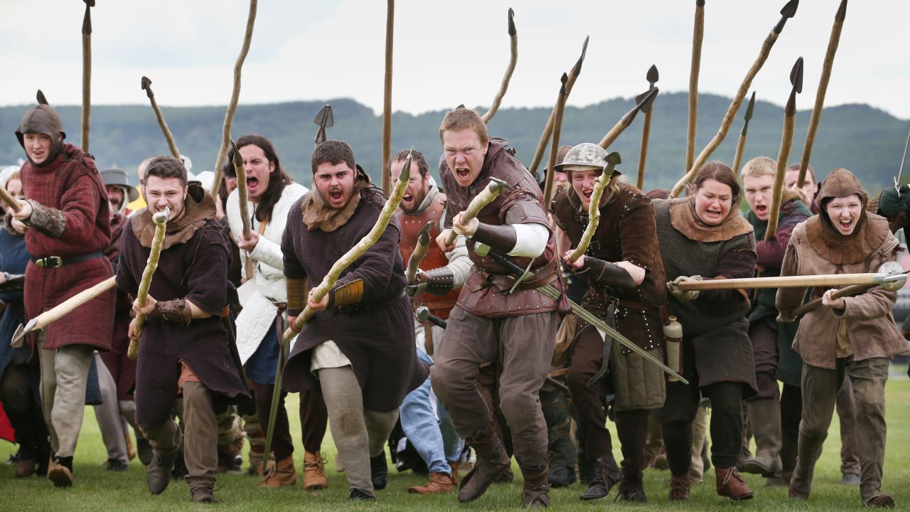A reenactment of the Battle of Bannockburn took place on June 27, 2014 -- the 700th Anniversary.