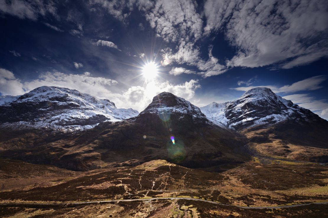 A staggering view of the Three Sisters in Glen Coe.