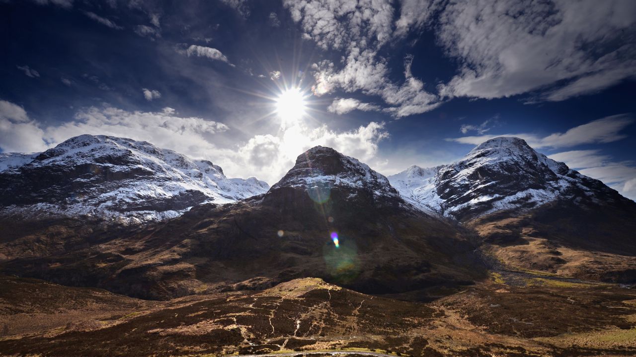 A staggering view of the Three Sisters in Glen Coe.