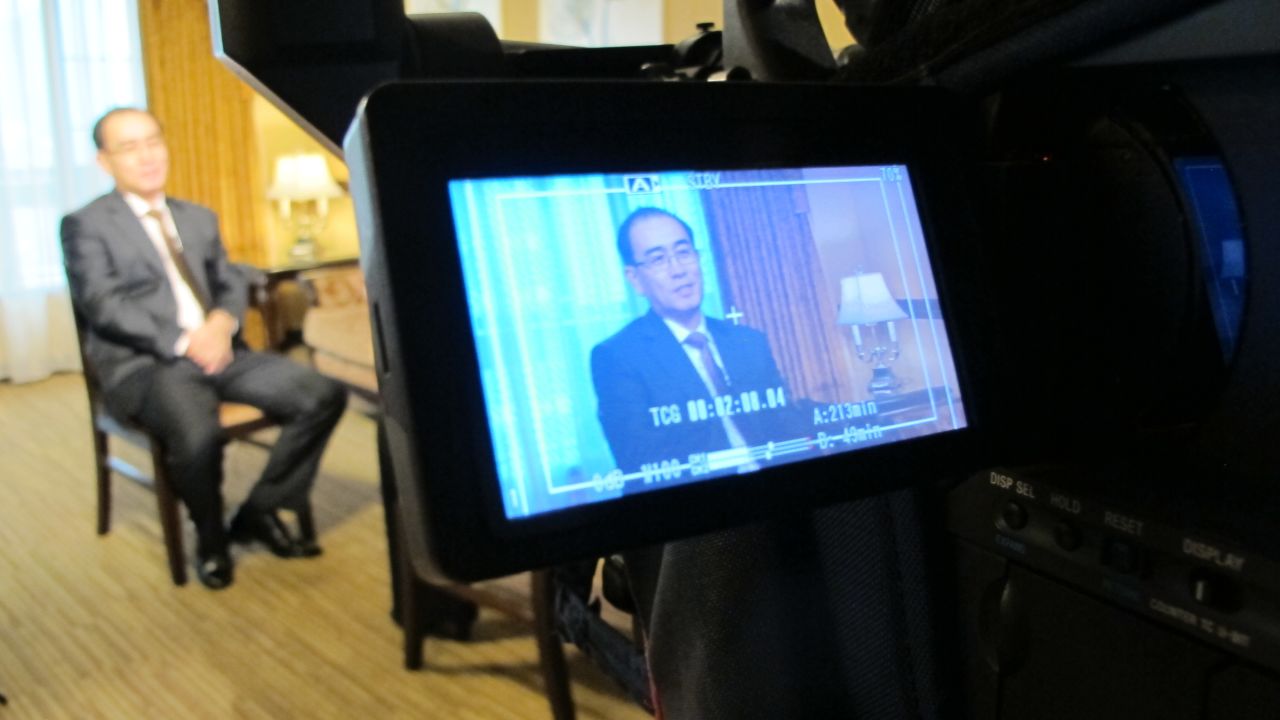 Thae tells CNN's Paula Hancocks he was lucky to have his wife and children with him in London. 
