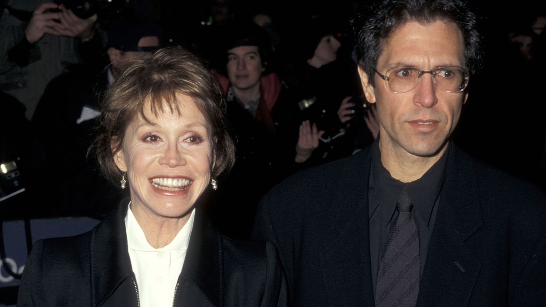 Moore and her third husband, Robert Levine, attend the New York premiere of "The English Patient" in 1996. She was married to Levine when she died.
