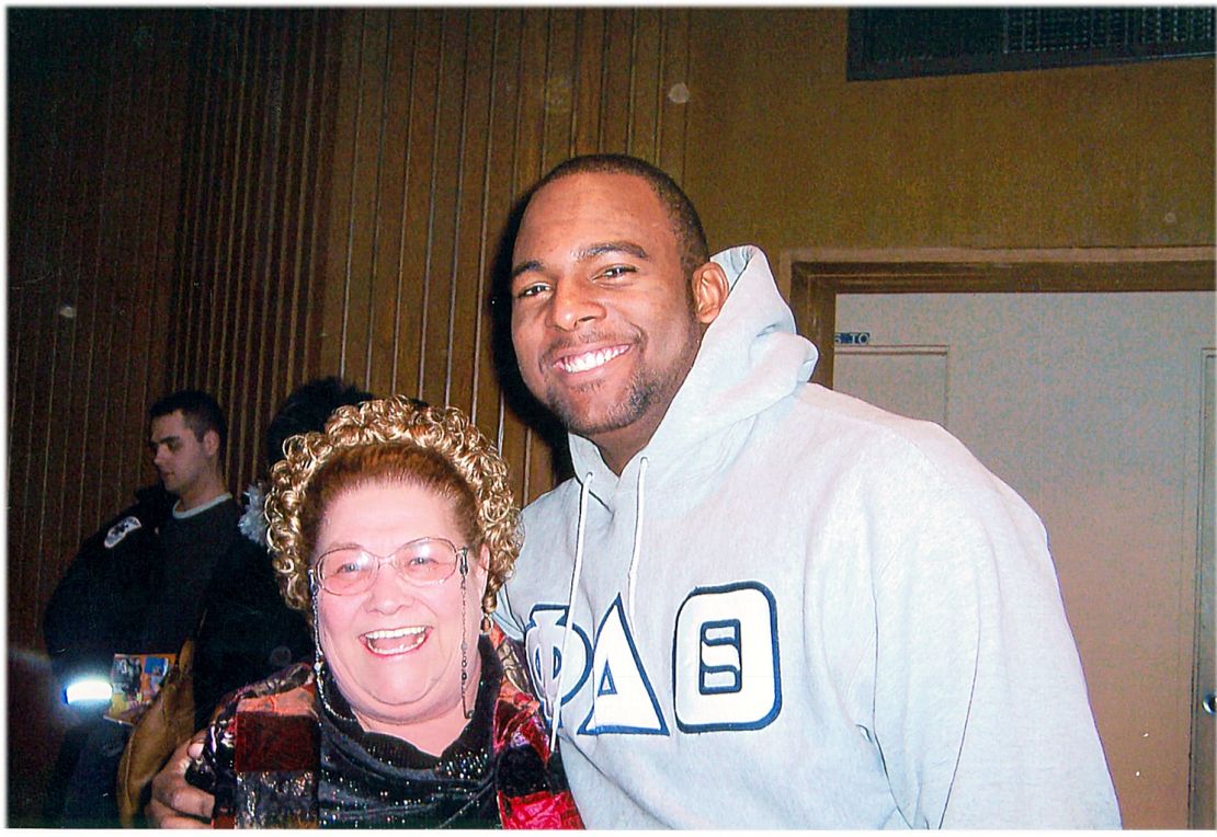Ryan Speedo Green with Elizabeth Hughes, his teacher from ages 9 to 11, who saw the best in him.