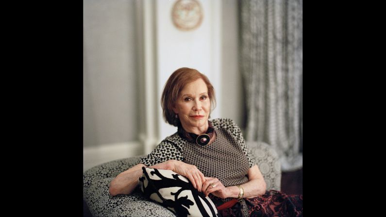 Moore poses at her home in Greenwich, Connecticut in 2011.