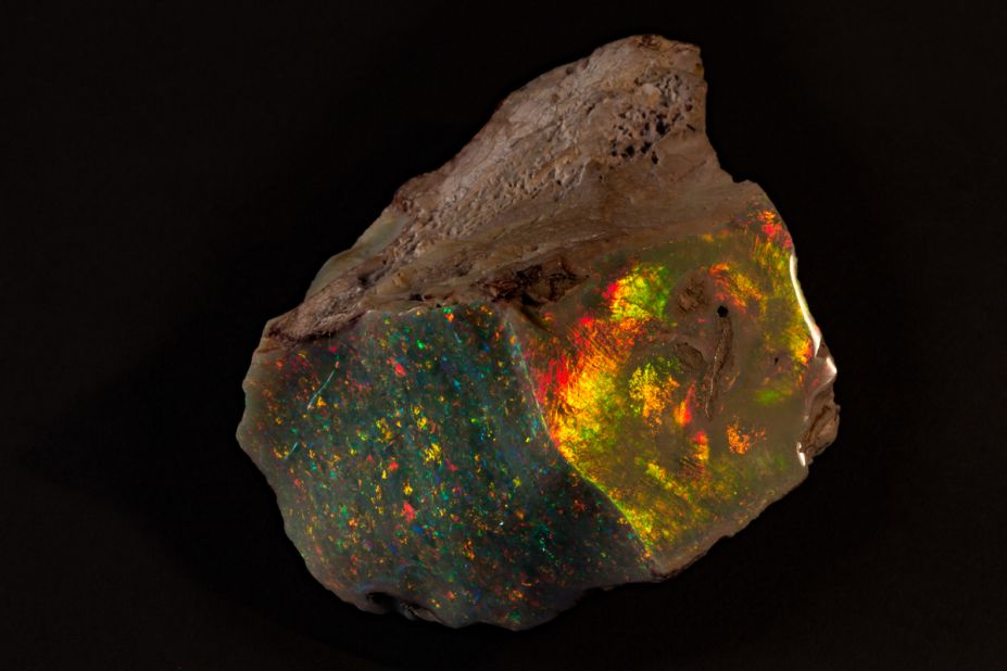 A rare, $675,000 opal has gone on display at the South Australian Museum, the first time it's being shown in public since its discovery in 1946.  