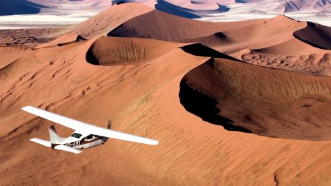 Flying over the sand dunes in the Namib Desert in Namibia is a once-in-a-lifetime experience, says Lucy Jackson, co-founder and director of Lightfoot Travel. 