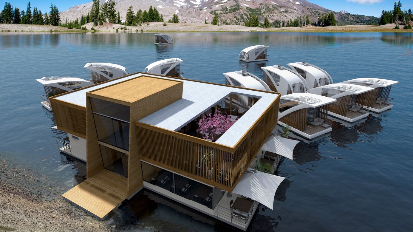 <strong>Salt & Water catamarans:</strong> Serbian design studio Salt & Water are developing houseboat-style catamarans for use on inland water including lakes and rivers.  