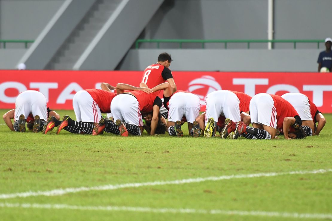 Egypt advances to the quarterfinals without conceding a single goal. 