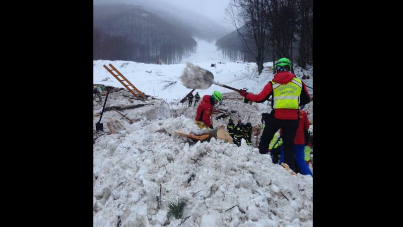 Italy Avalanche: Hotel Search Ends With 29 Dead, 11 Rescued | CNN