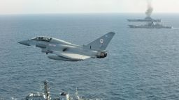 UK armed forces shadows Russian aircraft carrier close to UK territorial waters
