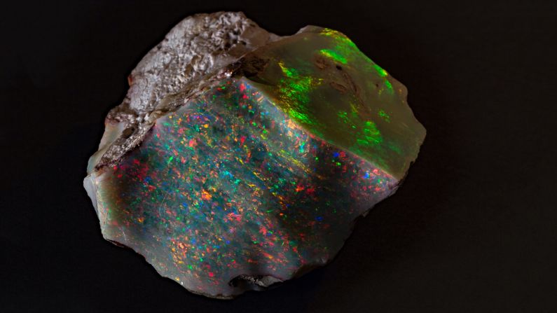 The 998-gram gem, called the <a href="index.php?page=&url=https%3A%2F%2Fwww.samuseum.sa.gov.au%2Fmedia%2F53865%2Fworlds-finest-piece-of-uncut-opal-finds-new-home-at-the-south-australian-museum" target="_blank" target="_blank">Fire of Australia</a>, is the largest known piece of high grade opal in the world, according to the museum. "The Fire of Australia is around the size of a softball... and shows all the colors of the spectrum," museum director Brian Oldman told CNN. 