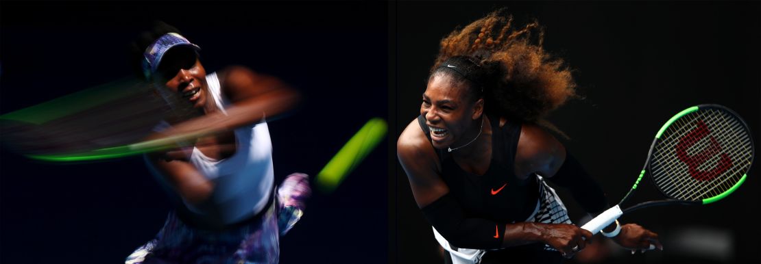 With a combined age of 71, the all-Williams clash will be the oldest grand slam final in the Open Era. 