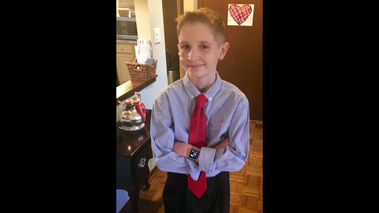 February 2016:  Spencer Kolman attending his high school Valentine's dance nine months before being admitted to St. Louis Children's Hospital.