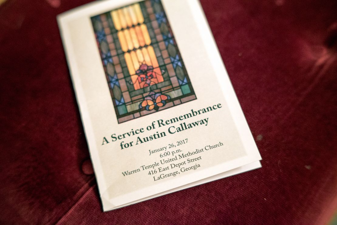 A program for the remembrance of Austin Callaway, an African-American man murdered by white vigilantes in LaGrange, Georgia in 1940.