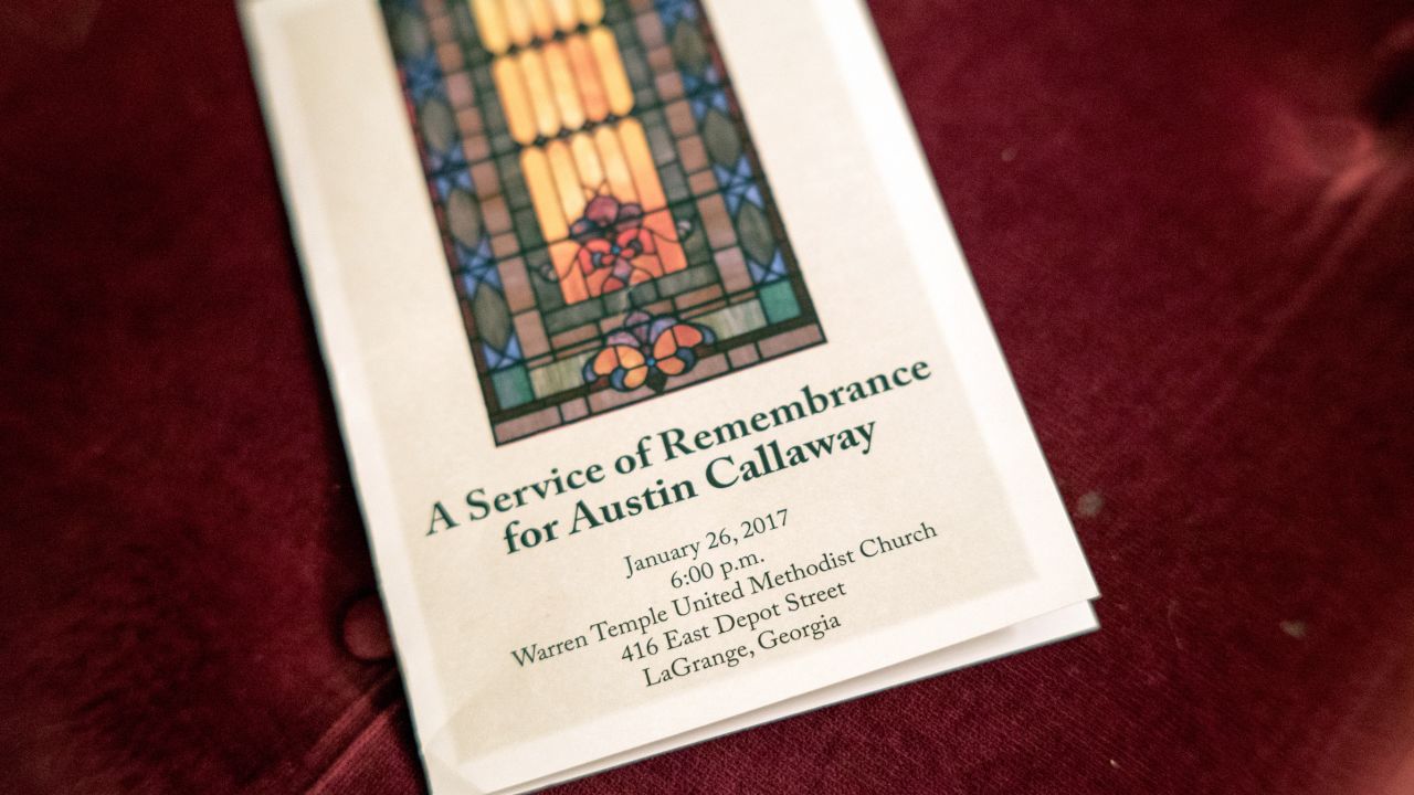 A program for the remembrance of Austin Callaway, an African-American man murdered by white vigilantes in LaGrange, Georgia in 1940.