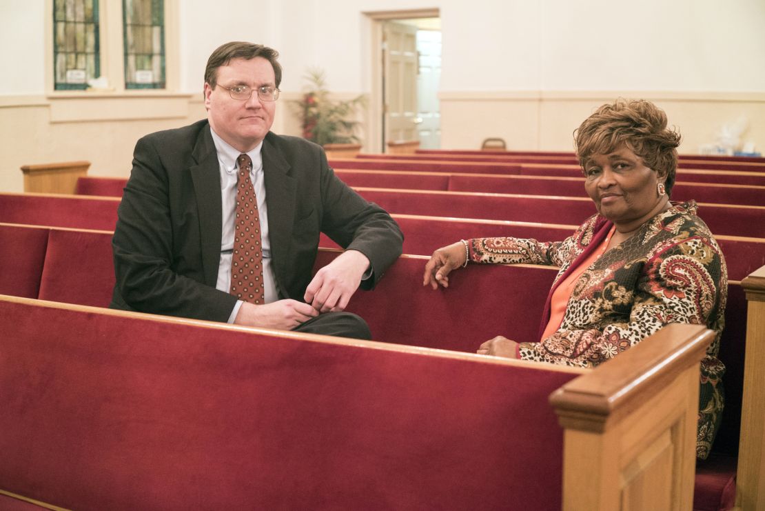 Wesley Edwards and Bobbie Hart, founders of Troup Together, a group promoting racial reconciliation that investigated the lynching of Austin Callaway in LaGrange Georgia, in 1940.