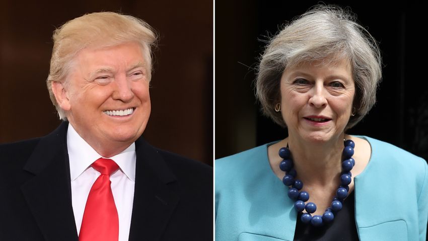 Donald Trump and Theresa May