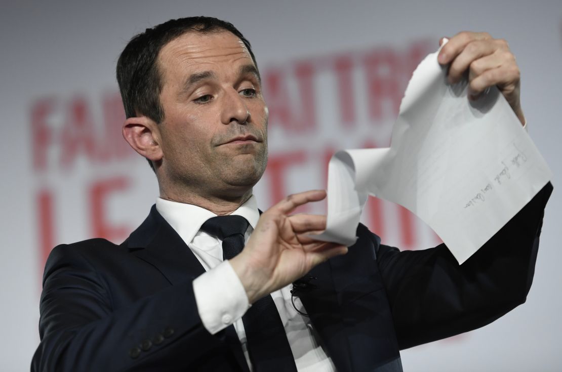 Benoit Hamon is a former French education minister.