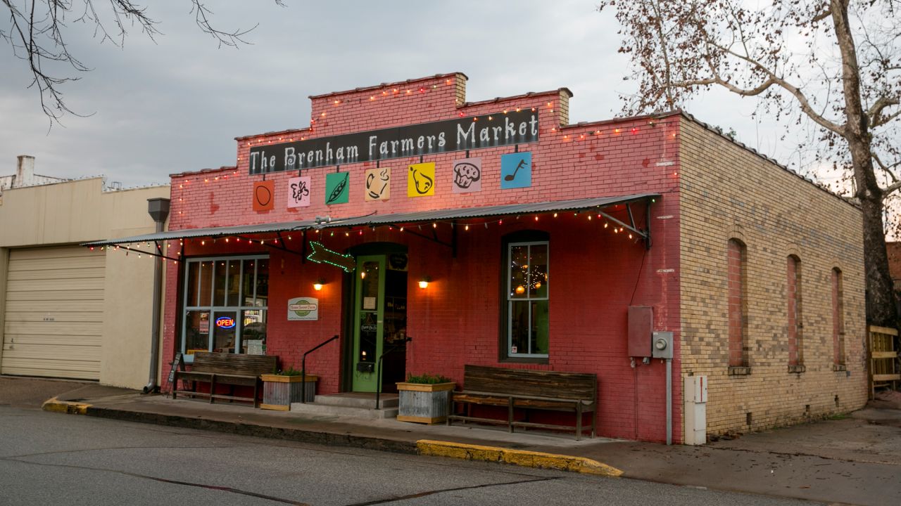 Artisan cheeses, locally produced beef and poultry and craft beer are among the offerings at Home Sweet Farm Market & Biergarten in downtown Brenham. 