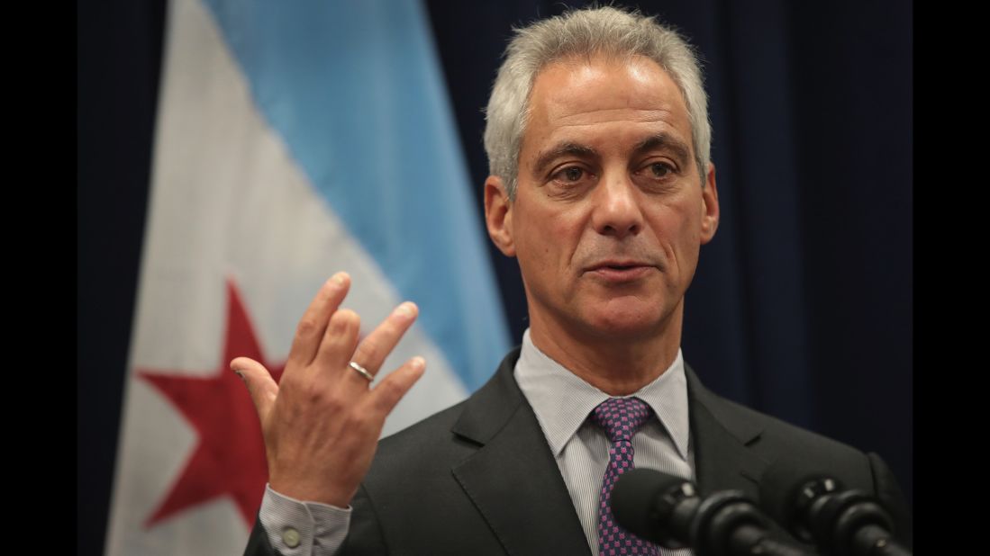 Chicago Mayor Rahm Emanuel speaks at a news conference Wednesday, January 25, where he addressed issues related to the city's murder rate. President Trump has threatened to "send in the Feds" if Chicago "doesn't fix the horrible 'carnage' going on." Emanuel <a href="http://www.cnn.com/2017/01/24/politics/donald-trump-chicago-carnage/" target="_blank">said he welcomed the idea</a> of greater federal assistance. He said federal authorities already play an integral role in fighting crime in the city, referencing the transport of guns across state lines, among other areas.