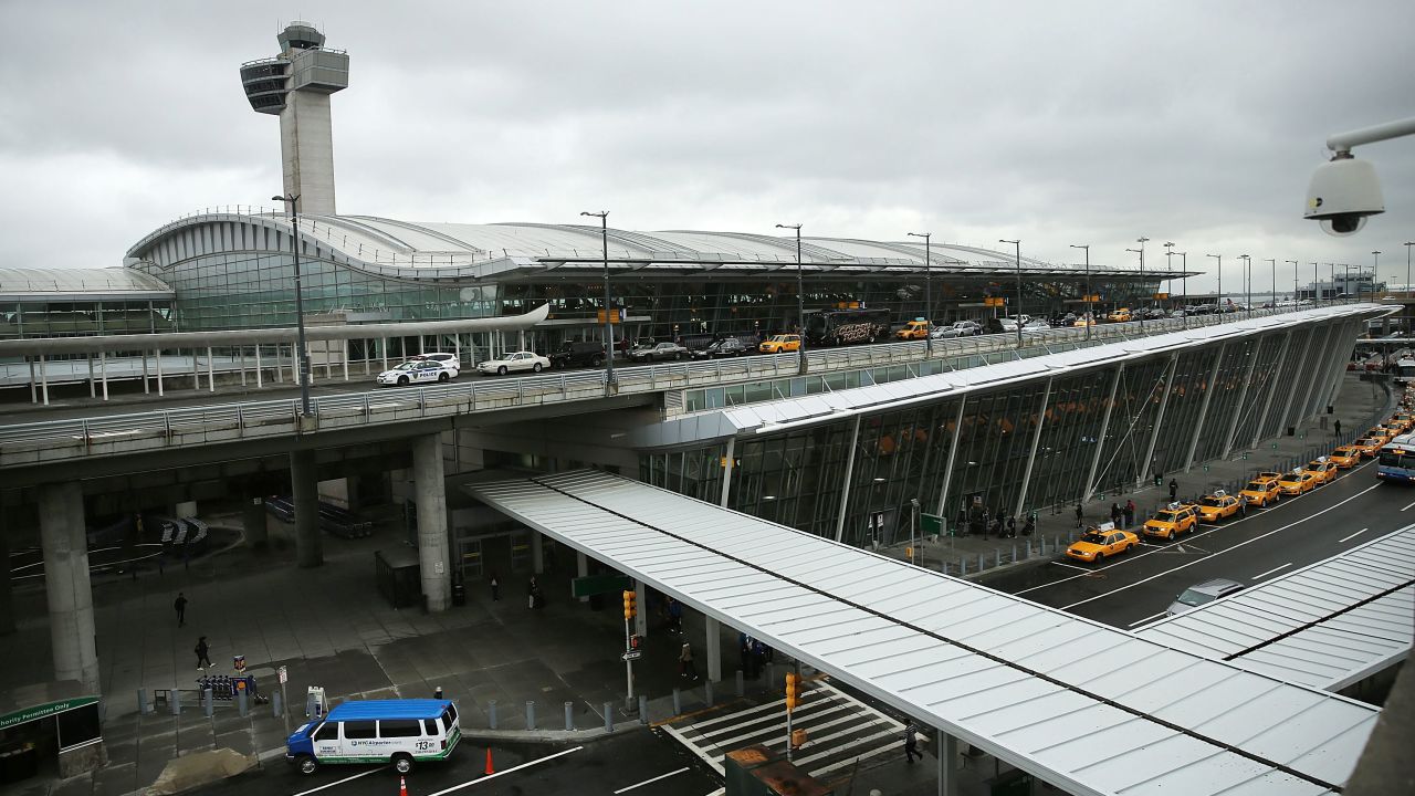The international arrivals terminal is viewed at New York's John F. Kennedy Airport in New York City.  