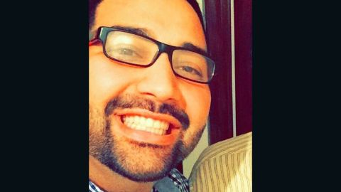 Amir Eslami says his father, a professor, went to Iran for a funeral.