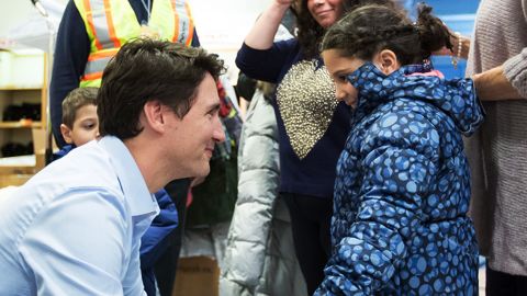 Prime Minister Trudeau and refugee