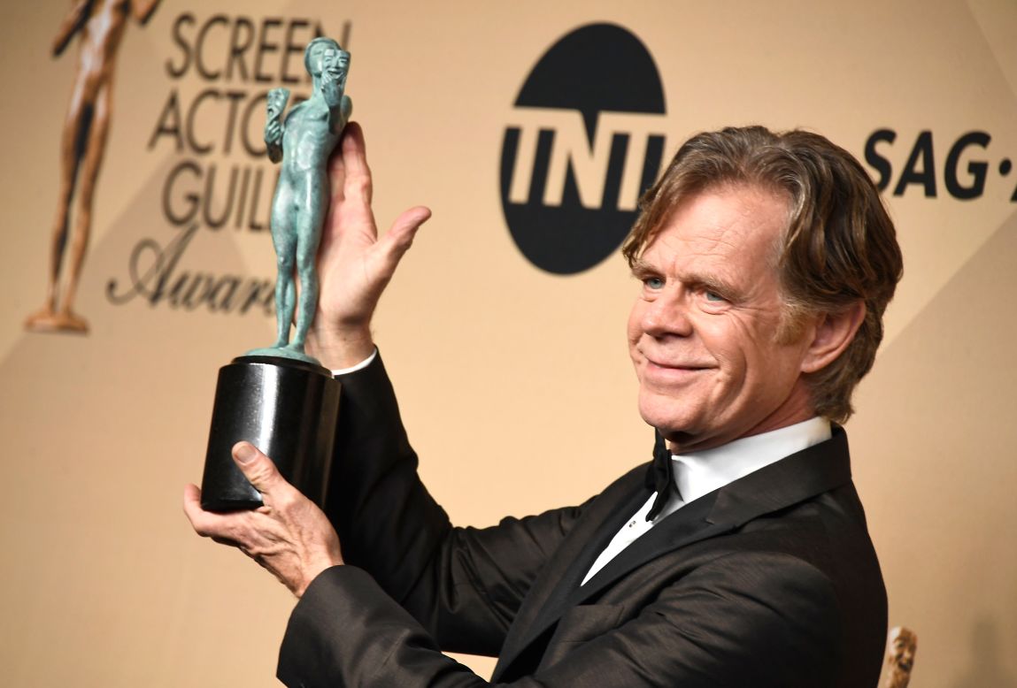 William H. Macy, who stars in "Shameless," won Outstanding Performance by a Male Actor in a Comedy Series.