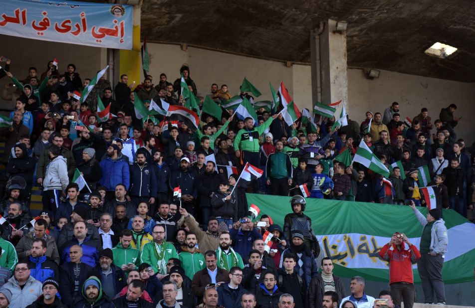 "The last match I saw was in 2010," Mohammed Ali, a football fan in Aleppo told AFP news agency. "It was bigger, and there were more people. Hopefully there will be a lot of people this time." 