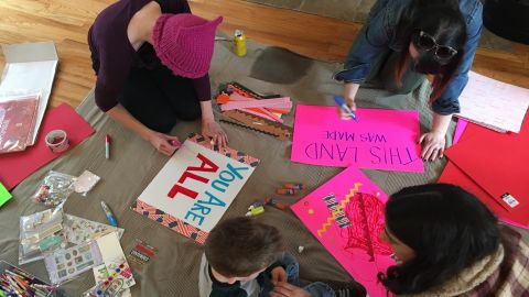 Sign making party