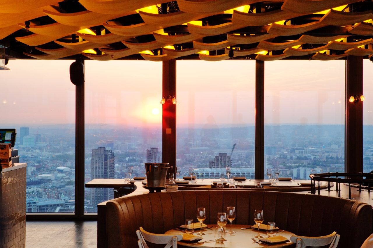 Duck and Waffle offers delicious food and views 24/7.