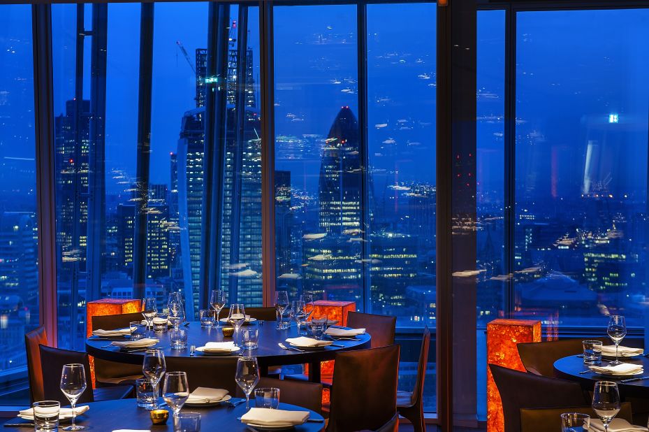 <strong>Oblix at the Shard:</strong> Oblix, a New York-style rotisserie, opened in 2013 on the 32nd floor of the Shard, Western Europe's tallest building. 