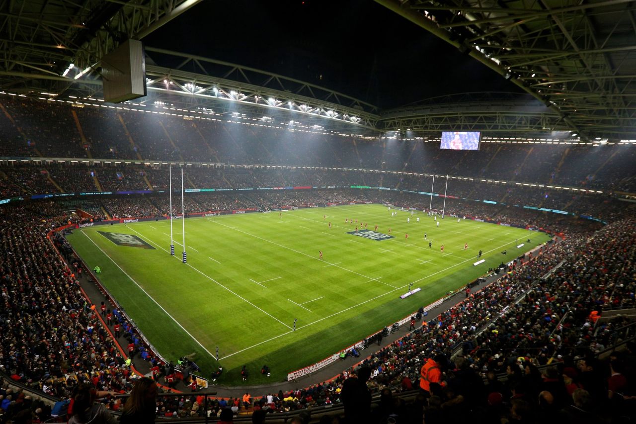 Built for the 1999 Rugby World Cup, the 74,500-capacity ground was formerly known as the Millennium Stadium -- it was renamed last year. Wales wants to close the Cardiff stadium's retractable roof for its two home matches against England and Ireland -- but Six Nations organizers have not assented. 