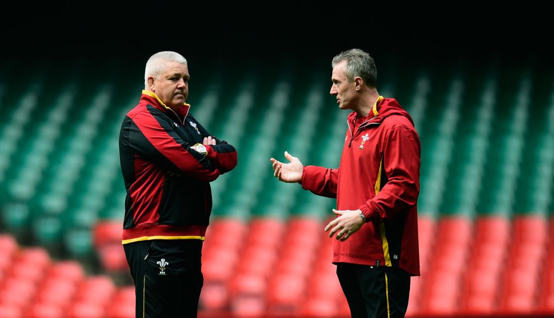 With head coach Warren Gatland (left) leading the British and Irish Lions' 2017 tour of New Zealand, assistant Rob Howley (right) will replace him for the Six Nations -- as he did four years ago when the New Zealander took the Lions to Australia.  