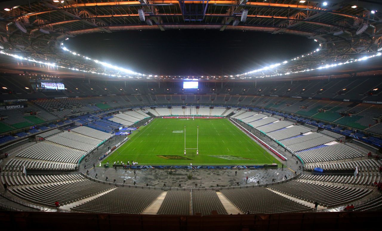 The 80,000-capacity ground, north of Paris in Saint-Denis, is the sixth largest in Europe. Also the host of soccer's 1998 World Cup, it will continue to host both sports after new French Rugby Federation president Bernard Laporte canceled his predecessor's plan to build a new $620 million stadium in Ris-Orangis, 35 km from the capital.