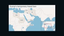 travel ban map
