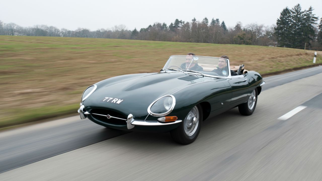 Aerodynamicist Malcolm Sayer was one of the first to apply the principles of aerodynamics to motor car design, used in Jaguar's elegant 1961 E-Type.