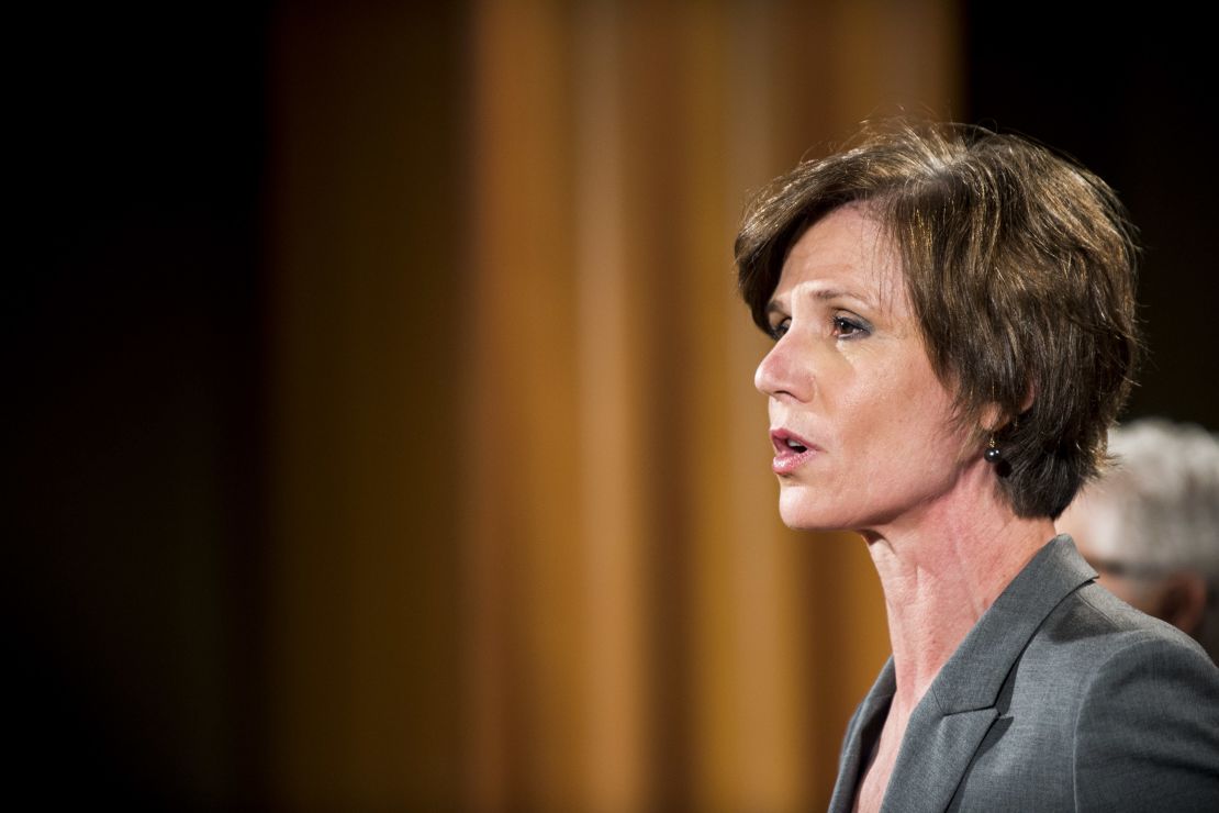 Deputy Attorney General Sally Yates was dismissed by President Donald Trump Monday evening