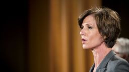 Deputy Attorney General Sally Q. Yates speaks during a press conference at the Department of Justice on June 28, 2016 in Washington, DC. 
