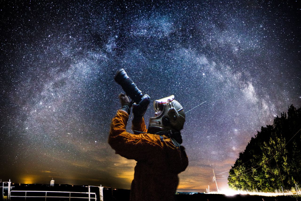 Dodd creates digital works of art, sometimes layering multiple photos to take people to far-off places.