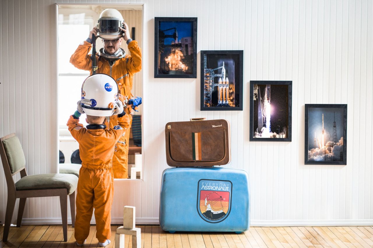 He says he always knew he wanted to be an astronaut when he grew up. Instead he grew up to be the "Everyday Astronaut."